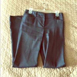 Black and blue houndstooth dress pants